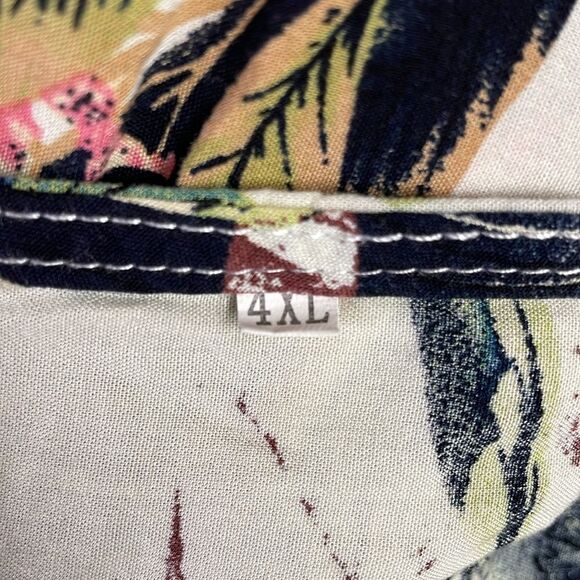 Women’s Floral Sleeveless Flowy Maxi Dress Size 4XL (Runs very small) Cream - Picture 8 of 8